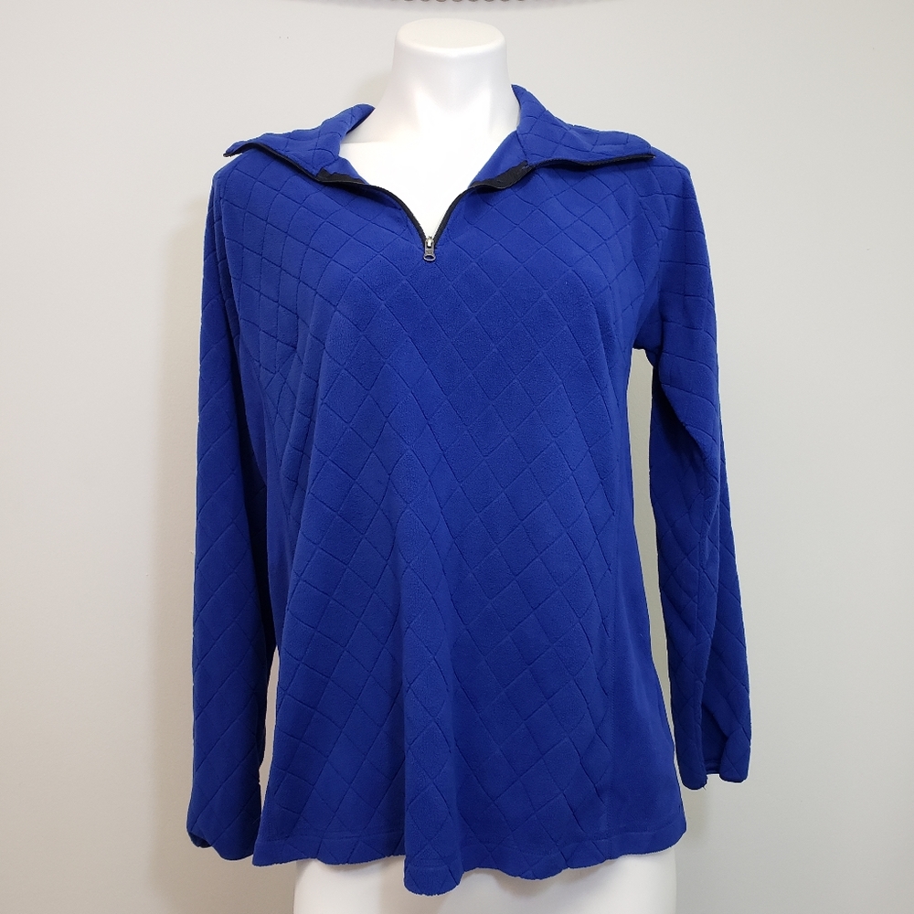 Columbia blue 3/4 zip up pull over Sweater XL